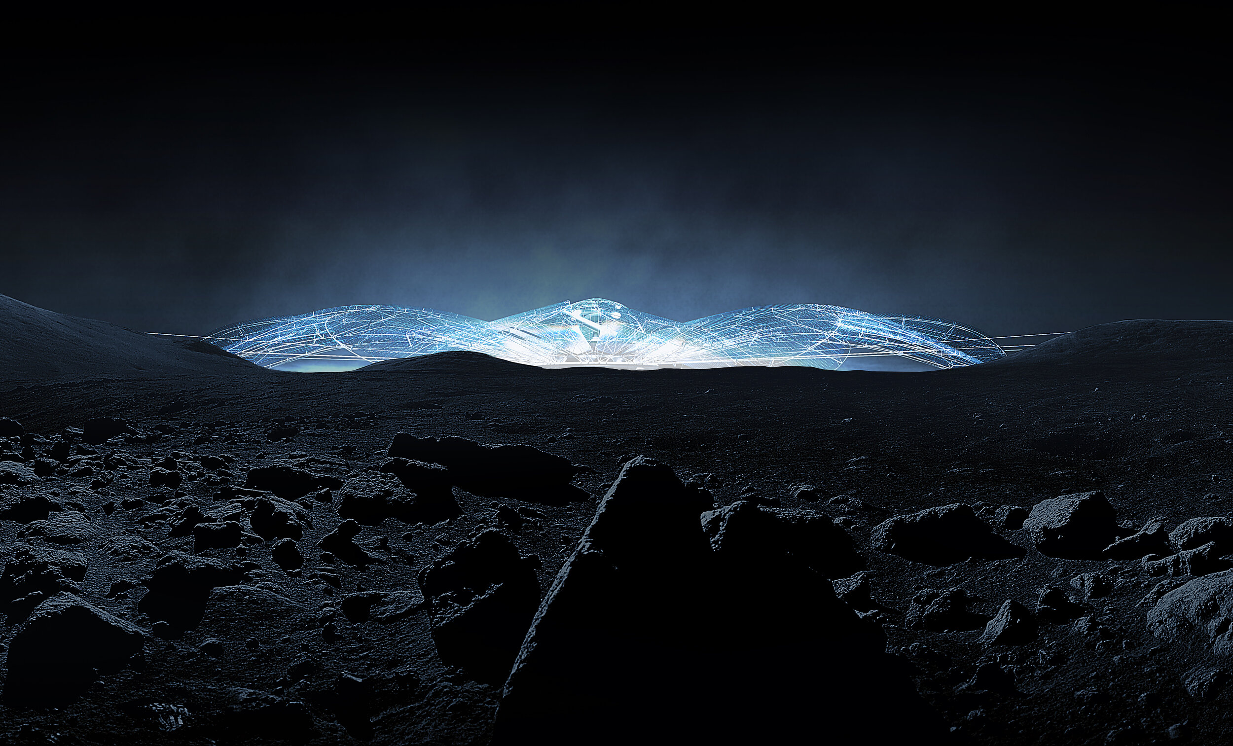 Moon Station — architectural visualization
